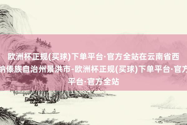 欧洲杯正规(买球)下单平台·官方全站在云南省西双版纳傣族自治州景洪市-欧洲杯正规(买球)下单平台·官方全站