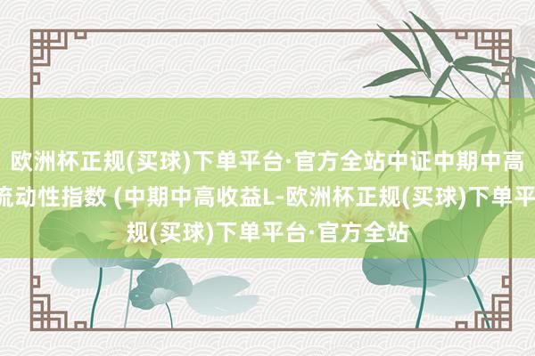 欧洲杯正规(买球)下单平台·官方全站中证中期中高收益信用债流动性指数 (中期中高收益L-欧洲杯正规(买球)下单平台·官方全站